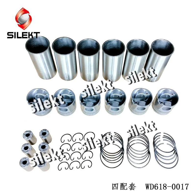 Cylinder Liner Kit Wd618 Piston 612600030017 Auto Engine Diesel Sleeve Parts